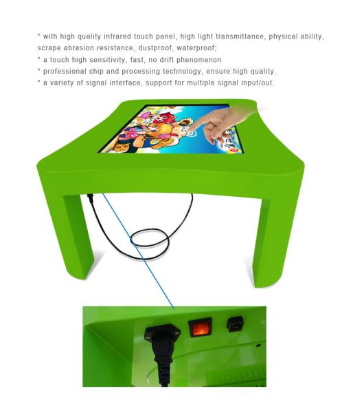 Quality High Speed Interactive Multi Touch Table Infared / Capacitive 10 Touch Points for sale
