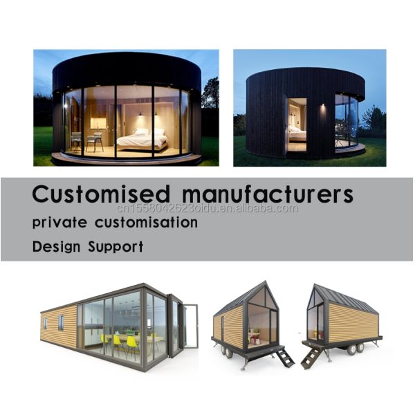 3 Bedrooms and Living Room Tiny Modular Home Transportable Prefabricated House with Steel Structure Frame Welded Container