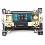 Car Stereo Audio Led Display Digital Voltage Inline ANL Fuse Holder 0 2 4 Gauge