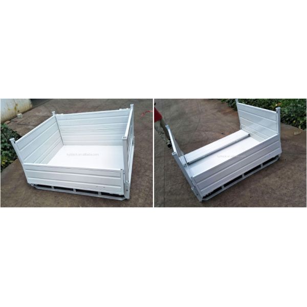 A50: Stackable and Foldable Storage Steel Wire Mesh Pallet Cage work bin wire mesh pallet container