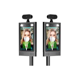 Non Contact Face Recognition Infrared Thermometer 800*1280 Aluminium Frame