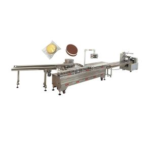 China Fully Automatic Sandwich Cracker Biscuit Maker Machine Big Capacity wholesale