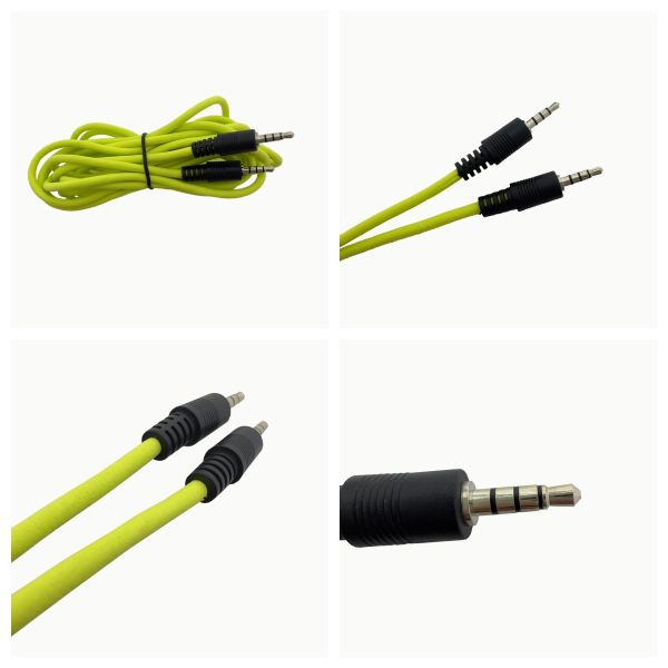 Customized RCA Audio Video Cable Assembly Connector Type AUX3.5mm With PVC Jacket