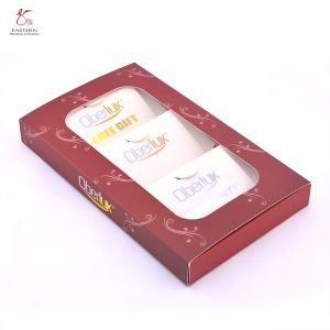 Red 30mm Thick Cardboard Packaging Boxes For Membership Card