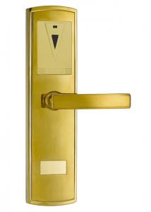 China 38 - 50mm Thick Door Electronic Safe Locks Plated Gold Electronics Door Lock wholesale