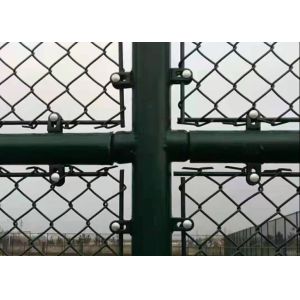 6ft Galvanized PVC Coated Chain Link Fence ASTM E2016 ISO9001