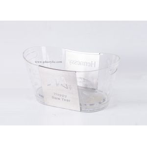 Transparent Surface silk printing with metal engraving Exquisite Pattern Acrylic