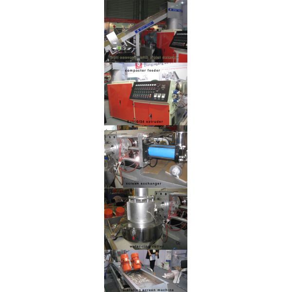 LDPE PE plastic film Cutter compactor Plastic recycling machine