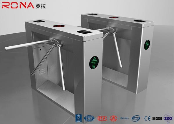Quality Security Tripod Turnstile Gate Access Control AC220V With RFID Card Reader for sale