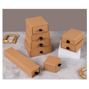 Recyclable Cardboard Packaging Boxes , Hard Rigid Drawer Box Packaging With
