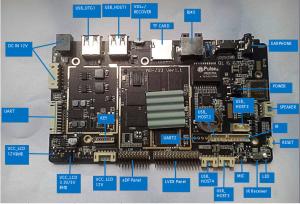 China 4 IO Port ARM Single Board POS Terminal Kiosk Totem LVDS RJ45 Multi Language wholesale