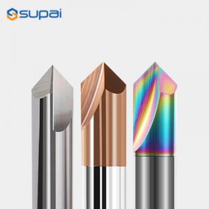 China Chamfer End Mill 90° 2-12mm 2 Flute Chamfer Cutter Router Bit Aluminum/Copper/Metal wholesale