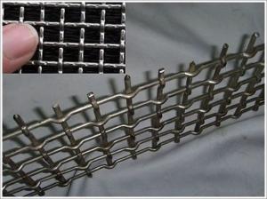 China High Carbon 45# Steel Wire Mesh Screen / Crimped Sieve Screen Mesh For Maining And Quarry on sale