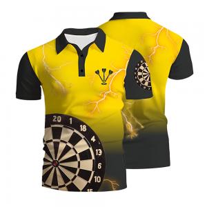 China Polyester Team Darts T Shirt Breathable Anti Pilling For Men wholesale
