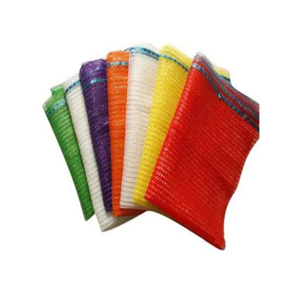 Orange PP PE Monofilament Yarn Nylon Garlic Mesh Bag for Packing Firewood