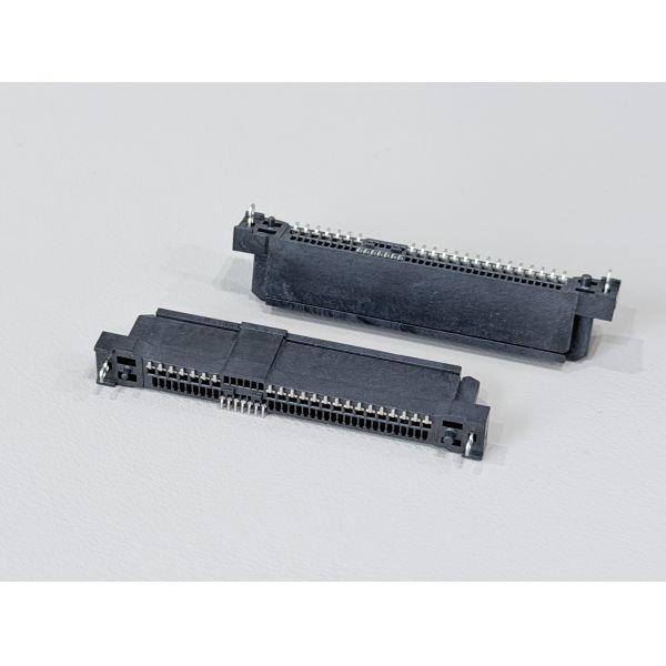 SAS 29P Female Connector, SMT, Gold-Plated 30U", PCB Mount, High-Speed Signal and Power Transmission, RoHS &HF Compliant