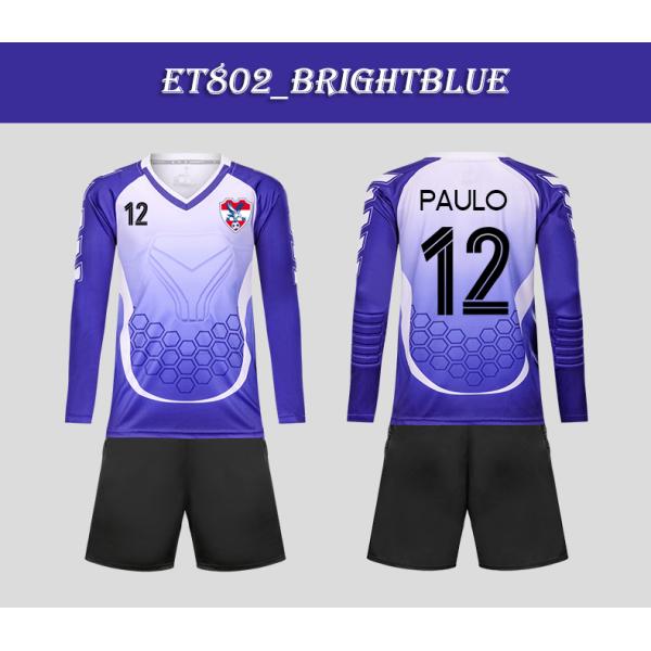 Football goalkeeper uniform Children's anti-collision goalkeeper suit Customized set boys' thickened primary school jersey