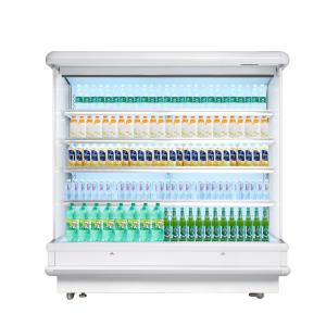 China Multideck Vertical Open Display Cooler For Milk With Optional Glass wholesale