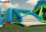 PVC Tarpaulin Inflatables Obstacle Course , Inflatable Running Obstacles