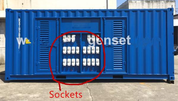 Quality CAT Perkins Engine Diesel Generator Power Pack for Reefer Container with Receptacles for sale