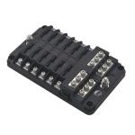 12-Way Blade Fuse Blocks 30A ATC 12 Way Fuse Holder With Ground Negative Bus LED