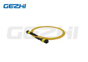 China FTTX MTP MPO Trunk Cabe 12 - 144 Cores OS2 Optical Fiber Patch Cord on sale