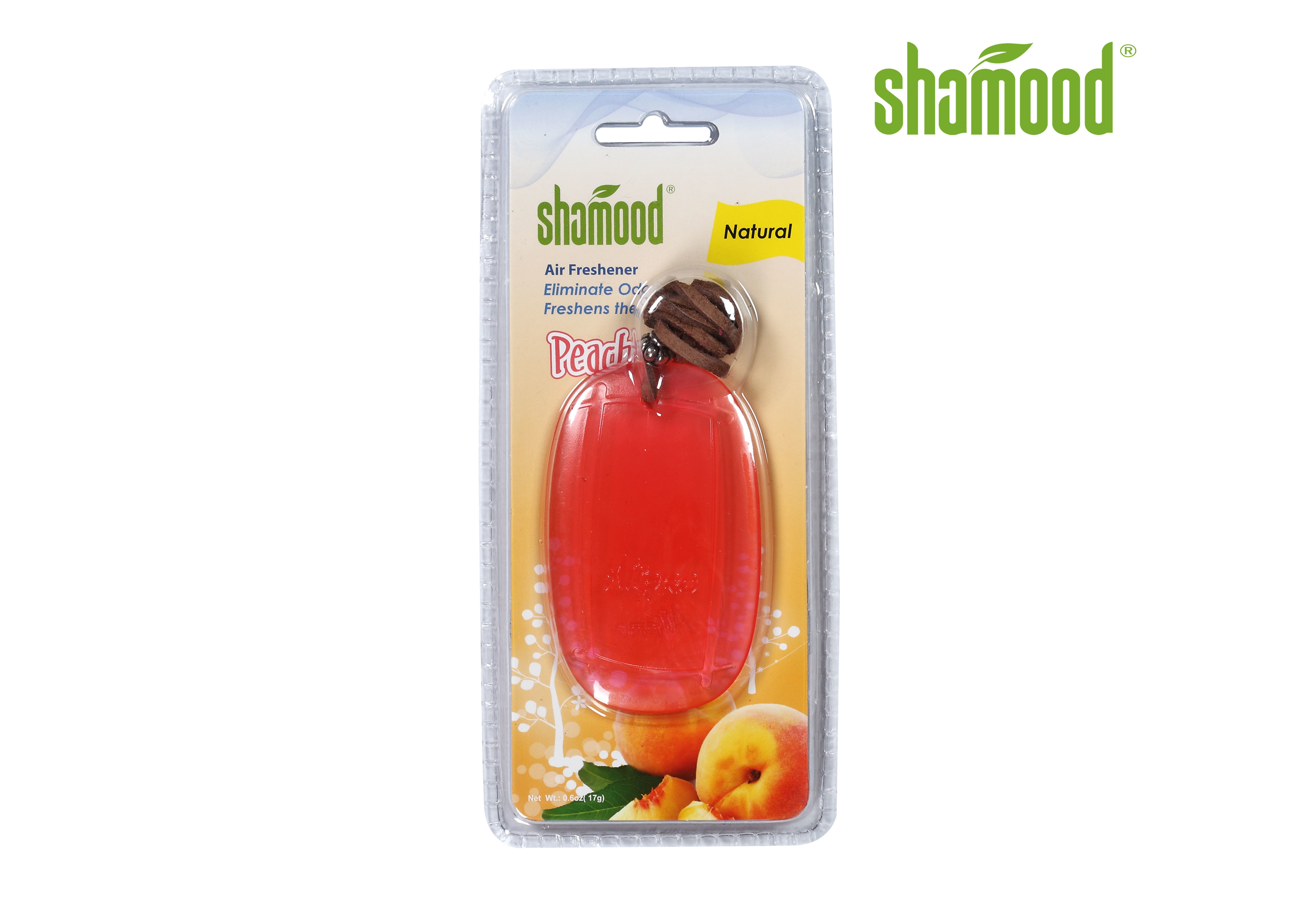 China 17g Peach Smell Square Shape ODM Hanging Car Diffuser on sale