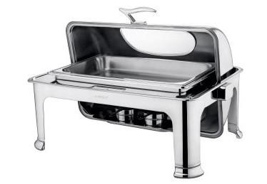 Quality Stainless Steel Chafing Dish With Visual Window Rectangular Cookware GN Food Container 1/1*65MM for sale