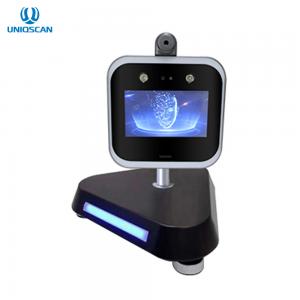 China Desktop Type Face Recognition Thermometer With Touch Screen 854 * 480 Body Temperature Measuring Device wholesale