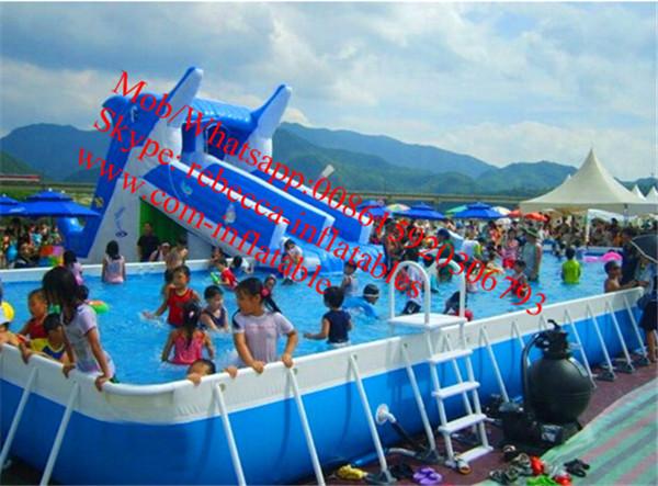 Quality outdoor swimming pool  above ground pool water slide  inflatable slide for inflatable pool for sale
