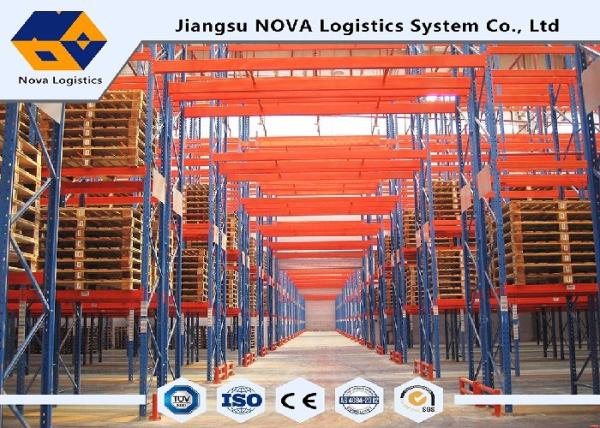 Quality CE / ISO Factory Storage Metal Heavy Duty Pallet Racking Coordinated With Handling Equipment for sale