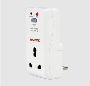 China Type A 50Hz 3000W Plug In PRCD Plug PRCD Adaptor Built In TEST RESET Buttons wholesale