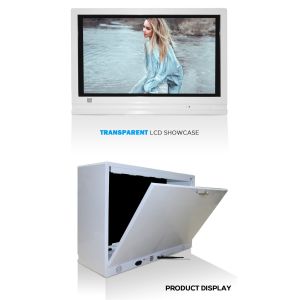 Transparent Digital Signage Digital Showcase Smart Advertising Box