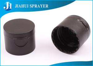 China Customized Easy Open Plastic Flip Top Caps Hot Stamping Frosting For Dispensing Shampoo wholesale