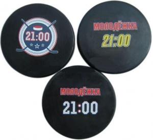 China Non Toxic 76x25MM Ice Hockey Puck Silicone Rubber Toys wholesale