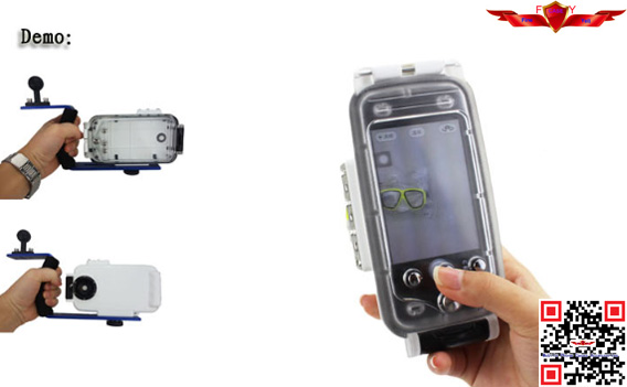 100% Test And Vertify IPX8 40Meters Waterproof Iphone 5/5S Camera Case User Guide Included