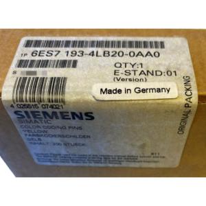 China SIEMENS 6ES7193-4LB20-0AA0 200 COLOR CODING PLATES FOR TERMINAL MODULES OF THE ET 200S AND ET 200S COMPACT IN COLOR YELLOW wholesale
