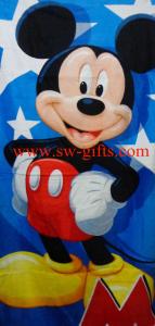 China New Mickey Mouse Baby Towel Cotton Bath Towels 140*70cm Kids Beach Towels wholesale