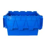Customized Color Logistic Moving Turnover Attached Lid Crate for Stackable