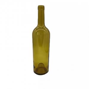 China High Quality Dry Red Wine Glass Bottle Dark Green Color 750 ml Bottle Factory Price wholesale