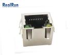 PA6T PBT RJ45 Female Connector Socket Elastic Shell Shield