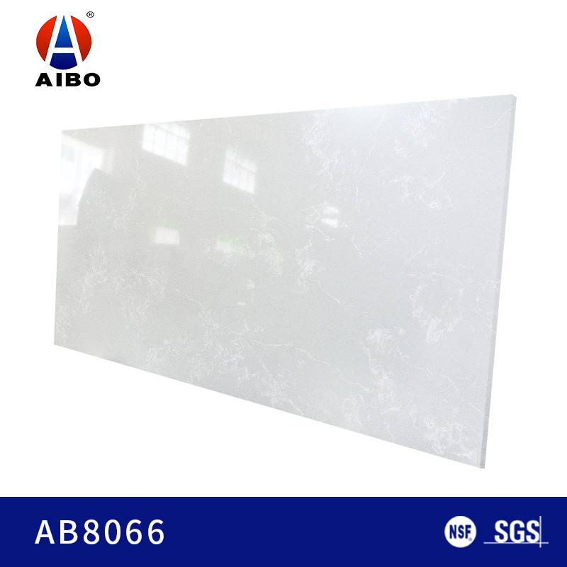 China High Ridigity White Calacatta Artificial Quartz Stone Vanitytop wholesale