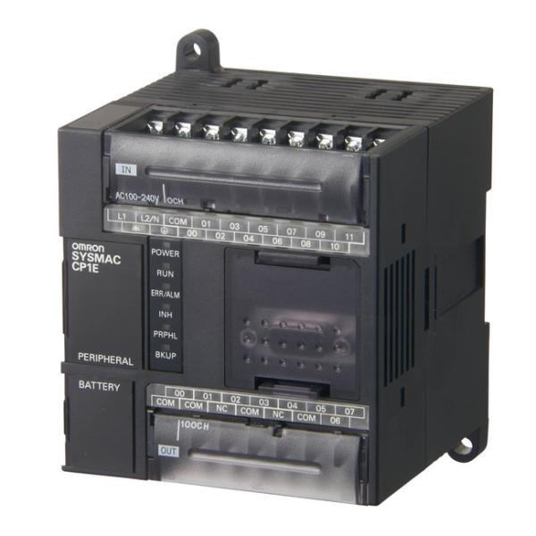 Quality 8K steps Omron PLC CP1E-N20DT1-D CPU Module 12 Inputs 8 Outputs for sale