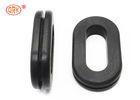 China Black 70 shore A EPDM Aging Resistance Oval Rubber Grommet for Tubing wholesale
