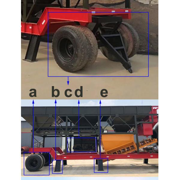 50m3 Per Hour Mobile Drum YHZG50 Concrete Batching Plant