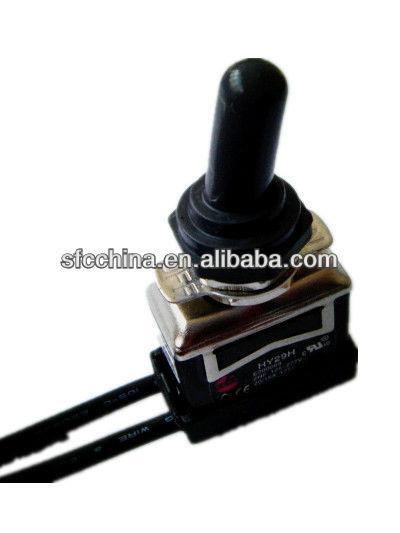 Quality UL approved Toggle Switch with waterproof boot and 12" wire for sale