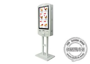 China 32in AIO Double Sided Self Service Ordering Kiosk With Capacitive Touch Screen on sale