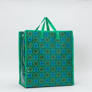 China PP Material Structure Zip Shopping Bags With Customized Size Printing Design wholesale