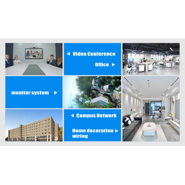 UL Certified Solid Copper LSZH CAT6 UTP Cable 1000Mbps Stable Transmission at 250 MHz Frequency