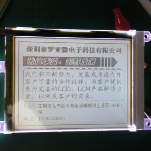 China FSTN 320X240 Dots Graphic LCD Module with White Backlight Transflective, Positive wholesale